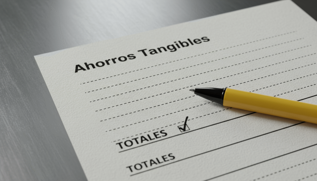 Hoja de trabajo del ROI del WMS (plantilla de ahorros)