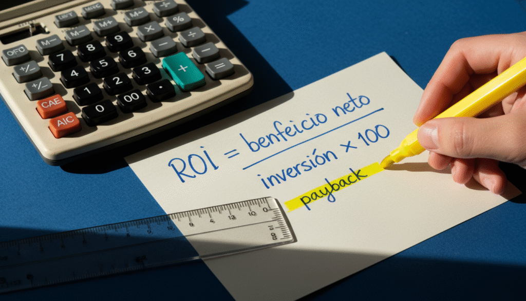 ROI del WMS fórmula, horizonte de evaluación y métricas financieras